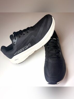 ALTRA Men's Experience Flow 3 Road Running Shoes Black / White Size- 12 M